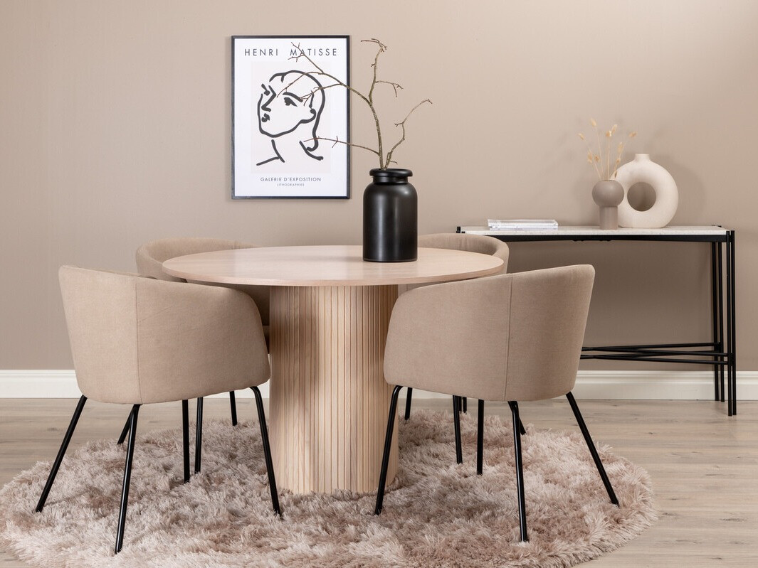 Dining set Dallas 2557 (Beige + Black)