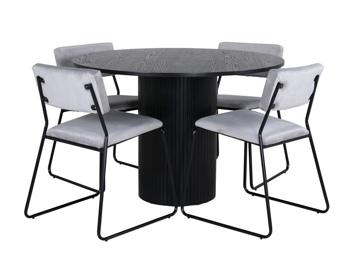 Dining set Dallas 3084 (Grey + Black)