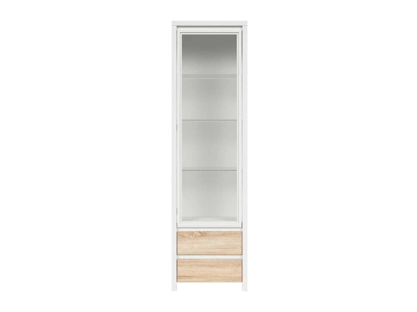 Bookcase Nolroma 140 (White + Sonoma oak)