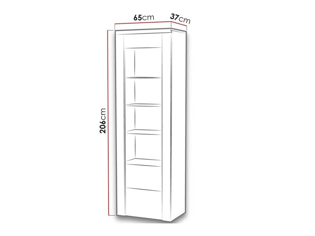 Bookcase Salelbo 102 (Walnut)