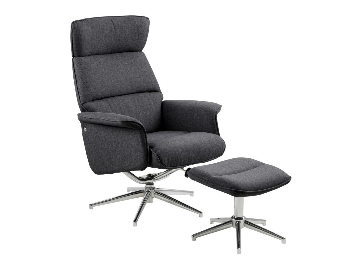 Armchair Norsica 570 (Dark grey + Silver)