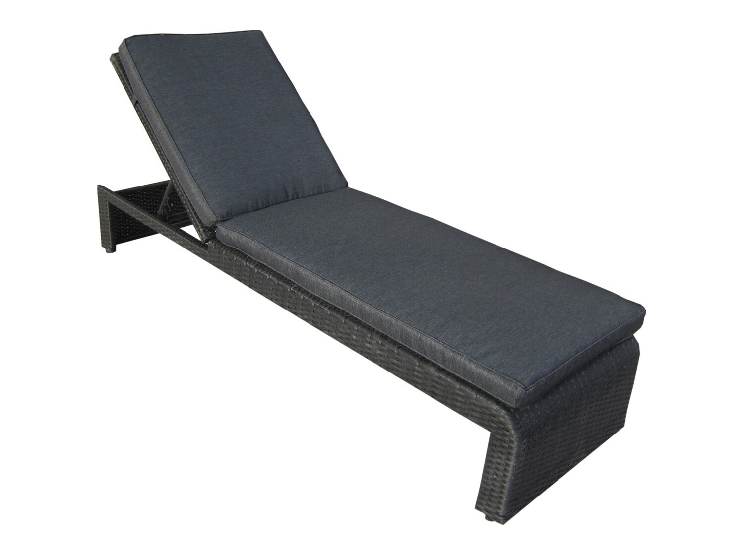 Outdoor sunbed Dallas 771 (Black + Grey)