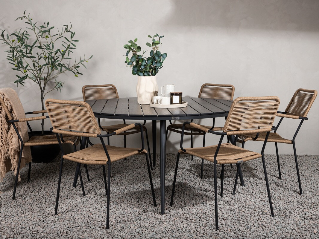 Outdoor table Dallas 2832 (Black)