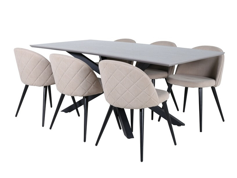 Dining set Dallas 3035 (Beige + Black)