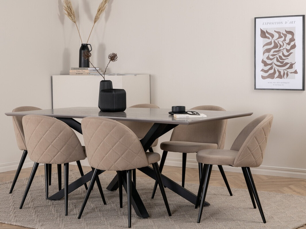 Dining set Dallas 3035 (Beige + Black)