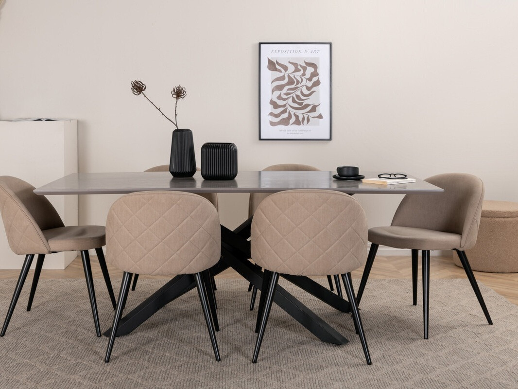 Dining set Dallas 3035 (Beige + Black)