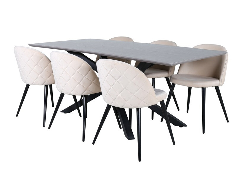 Dining set Dallas 3035 (Cream + Black)