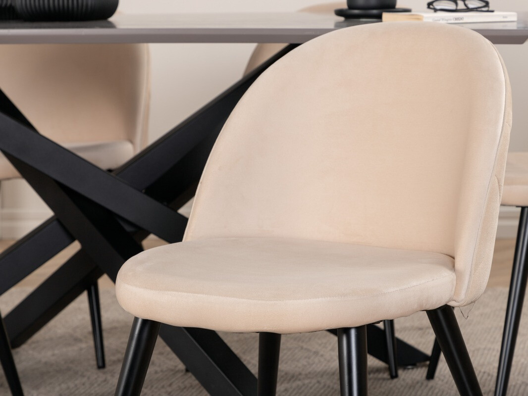 Dining set Dallas 3035 (Cream + Black)