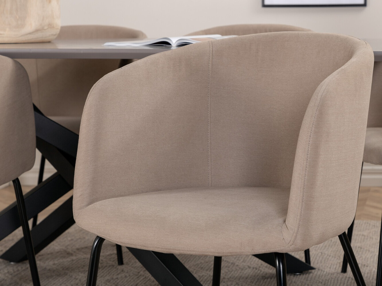 Dining set Dallas 3036 (Beige + Black)