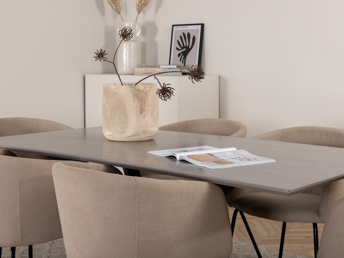 Dining set Dallas 3036 (Beige + Black)
