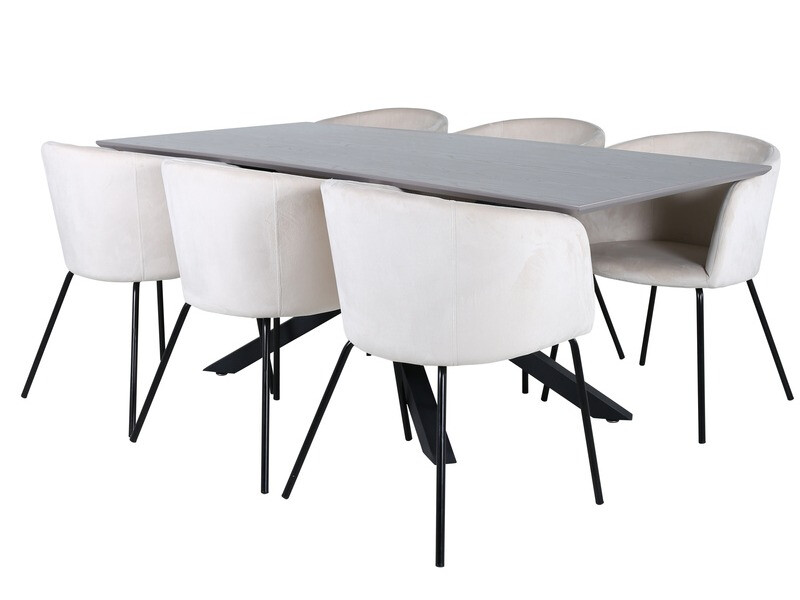 Dining set Dallas 3036 (Cream + Black)