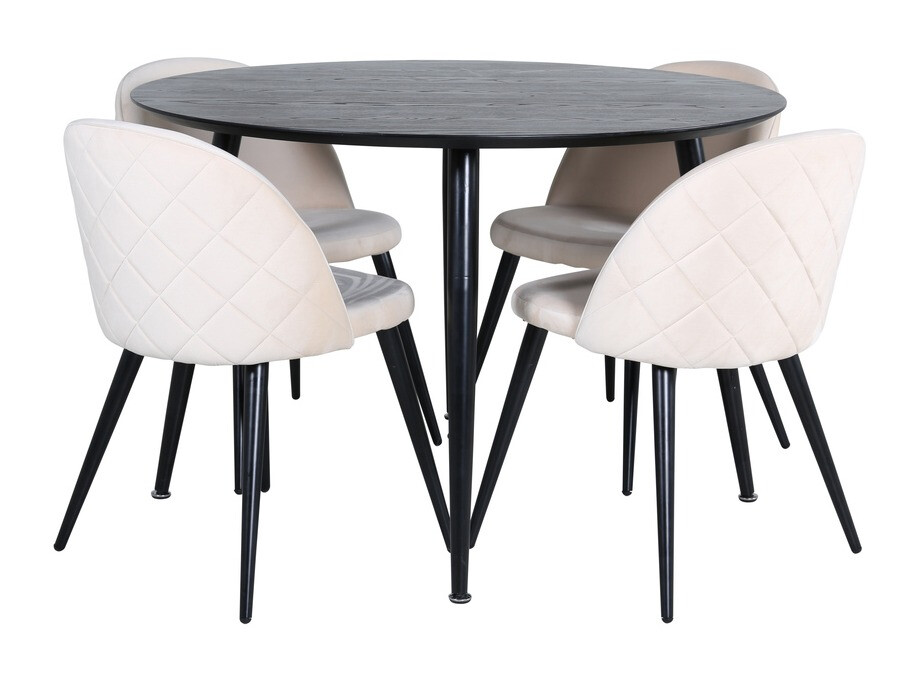 Dining set Dallas 2545 (Cream + Black)
