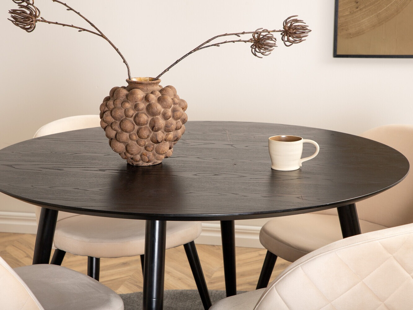 Dining set Dallas 2545 (Cream + Black)