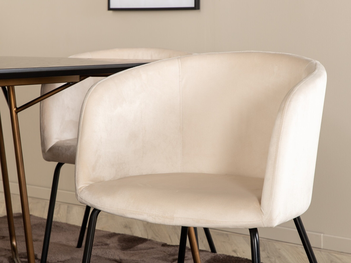 Dining set Dallas 4191 (Cream + Black)