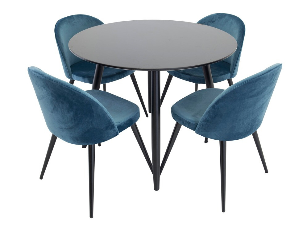 Chair Dallas 153 (Dark blue + Black)