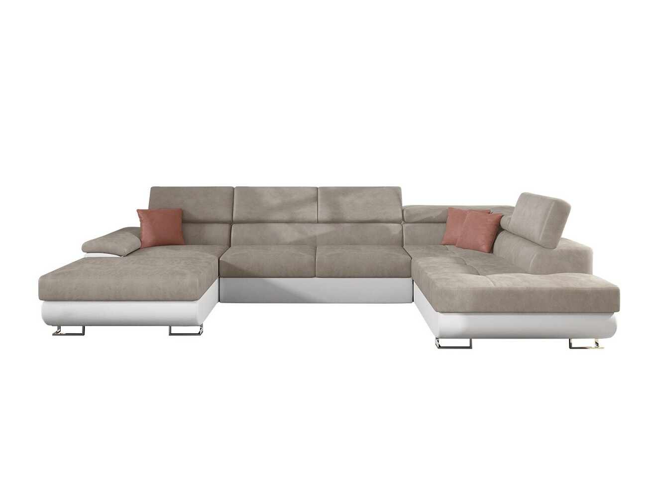Corner sofa Comfivo Ruta IV (Soft 017 + Uttario Velvet 2979 + Uttario Velvet 2955 St)