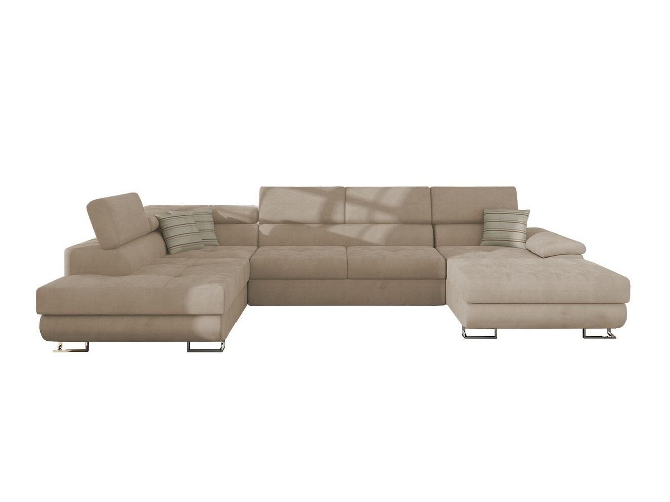 Corner sofa Comfivo Ruta IV (Uttario Velvet 2979 + Senegal 825)