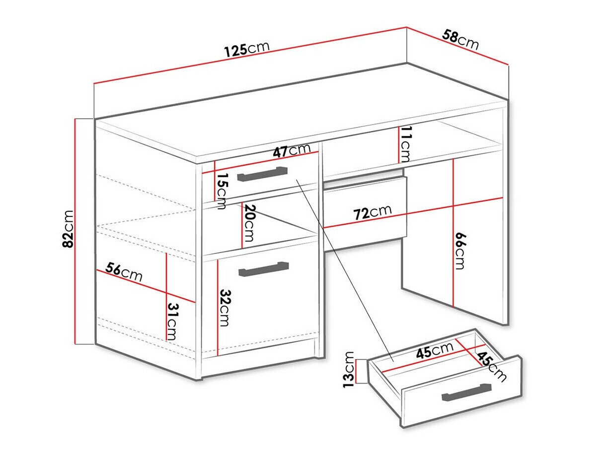 Desk Delbalo 102 (Green + Golden)