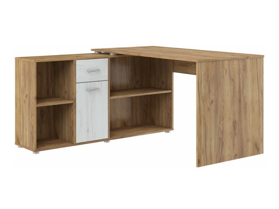 Corner desk Gilroy 113 (Craft oak + Craft white)