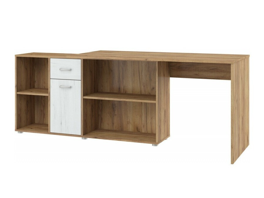 Corner desk Gilroy 113 (Craft oak + Craft white)