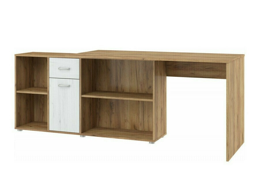 Corner desk Gilroy 113 (Craft oak + Craft white)