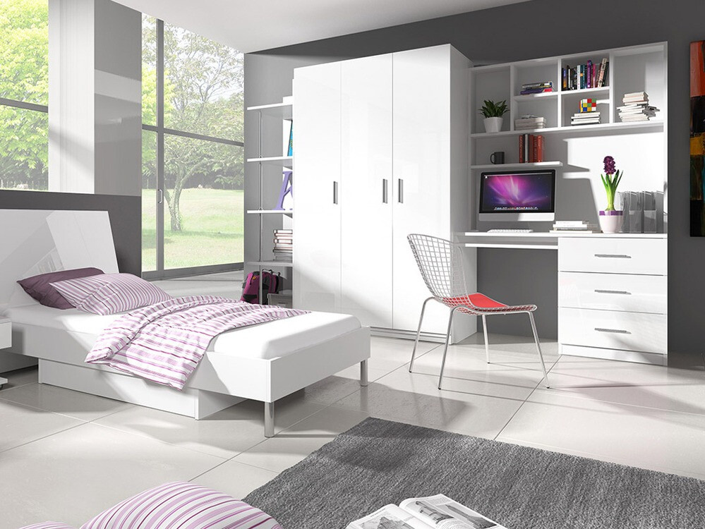 Desk Campus (White + Glossy white)