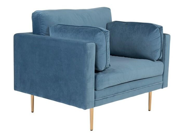 Armchair Dallas 100 (Blue + Brown)