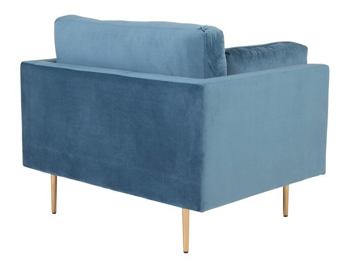 Armchair Dallas 100 (Blue + Brown)