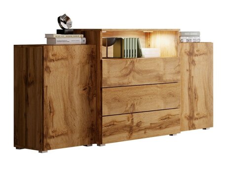 Chest of drawers Sarasota 127 (Wotan Oak)