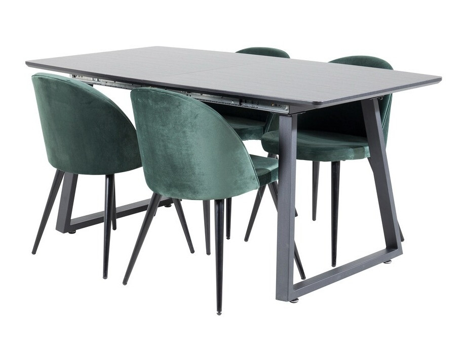 Dining set Dallas 1609 (Green + Black)