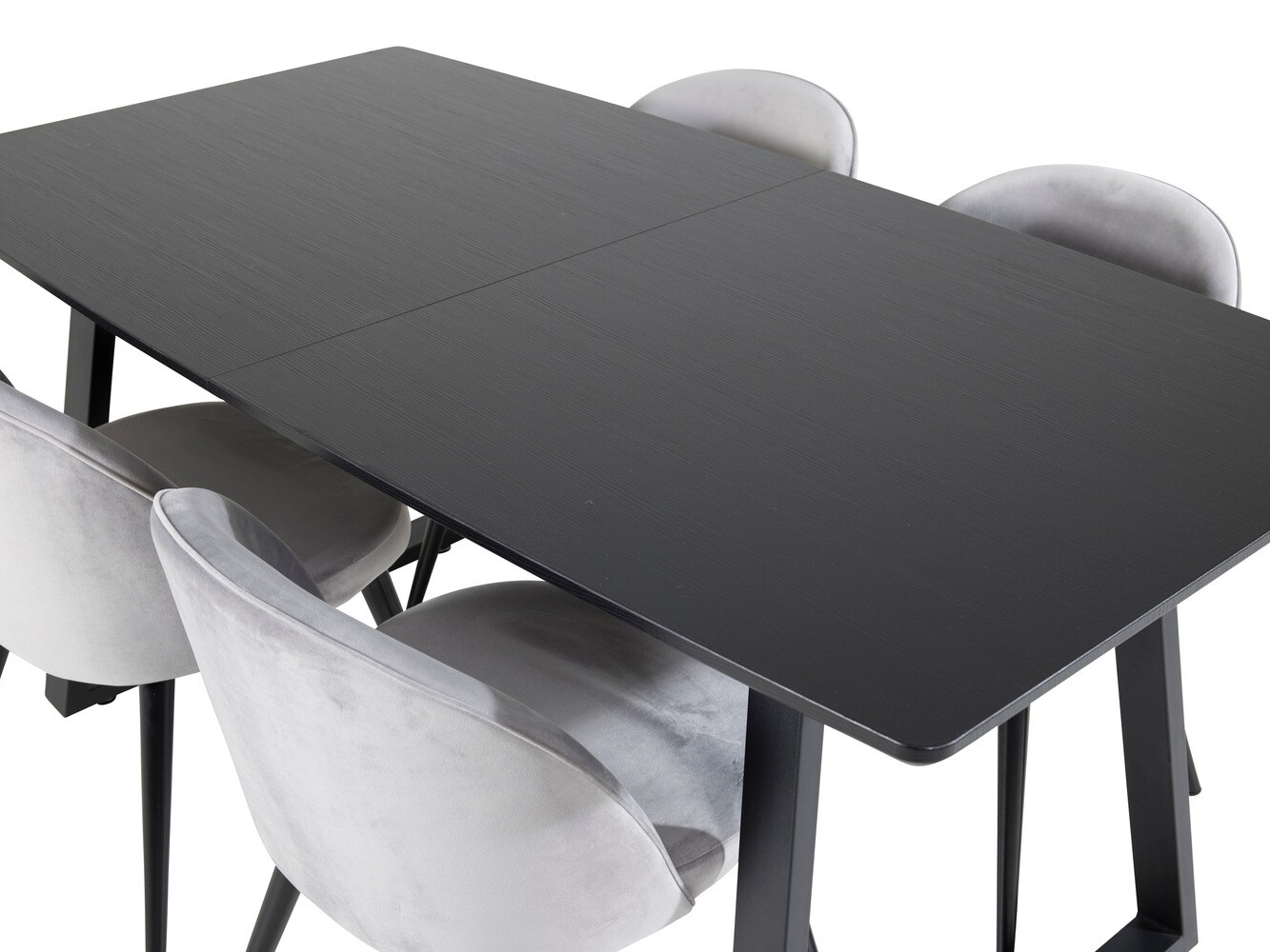 Dining set Dallas 1609 (Grey + Black)
