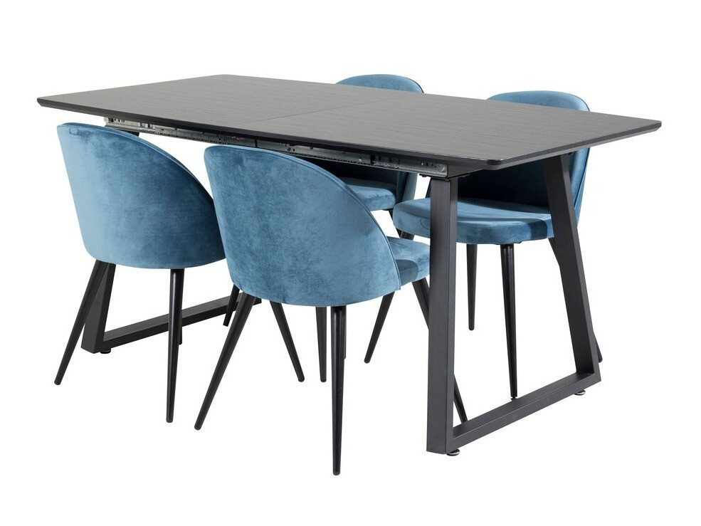Dining set Dallas 1609 (Blue + Black)