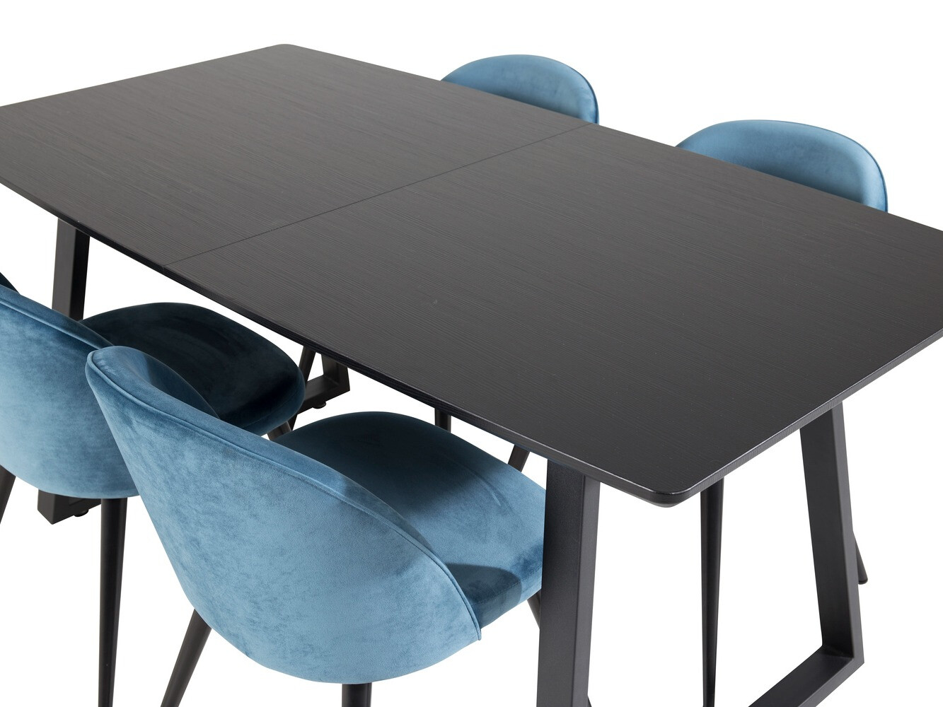 Dining set Dallas 1609 (Blue + Black)