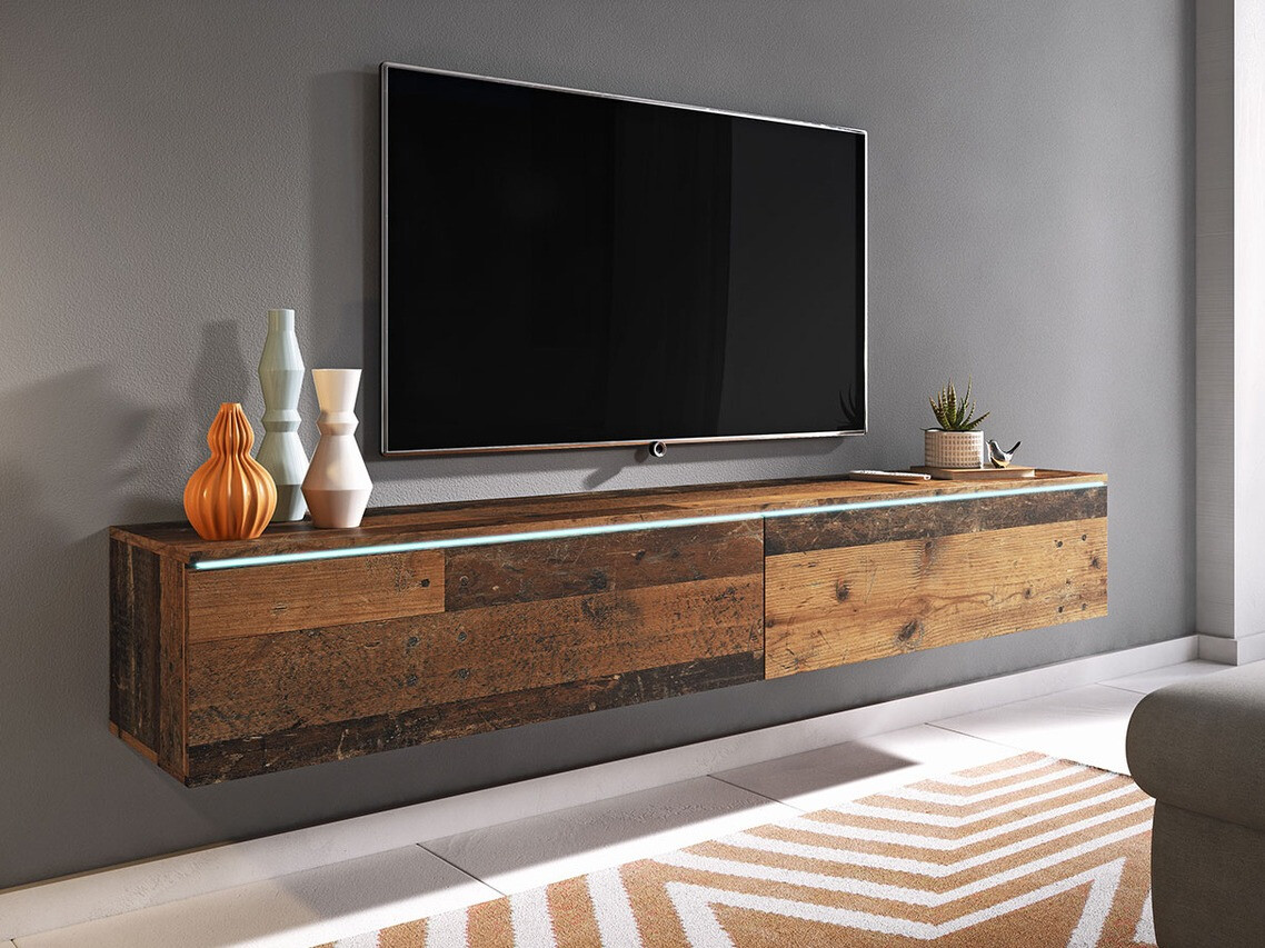 TV stand Scientia I (Aged wood)