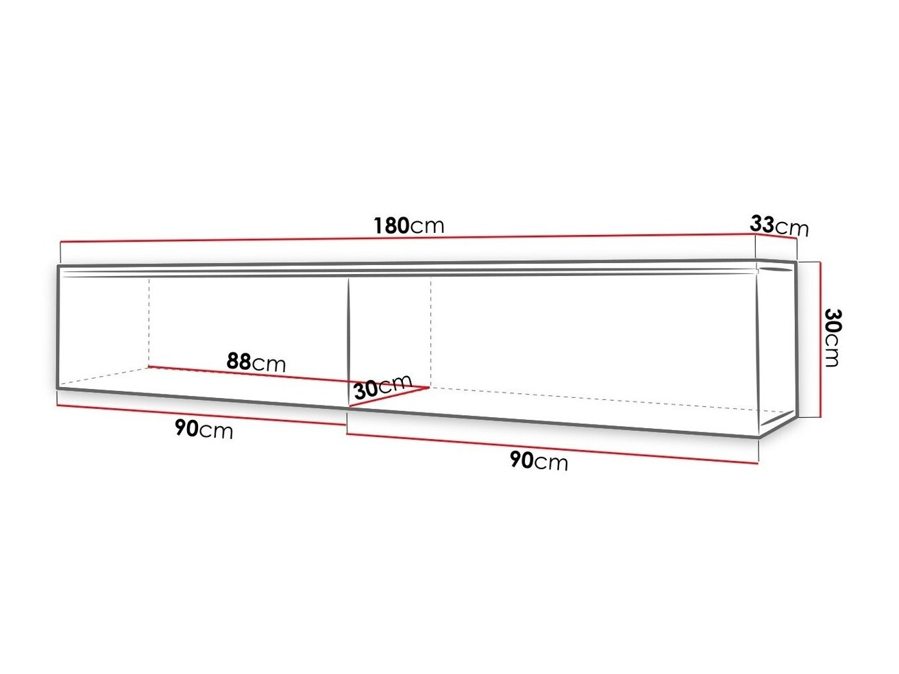 TV stand Scientia I (Aged wood)