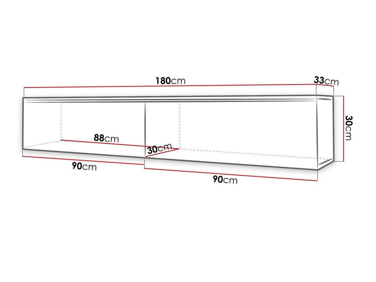 TV stand Scientia I (Aged wood)