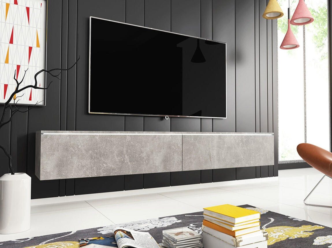 TV stand Scientia I (Concrete)