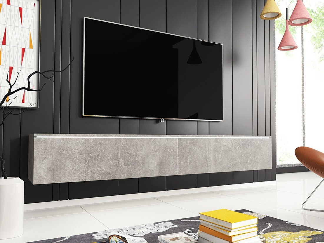 TV stand Scientia I (Concrete)