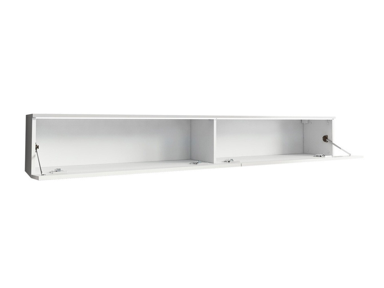 TV stand Scientia I (White + Glossy white)