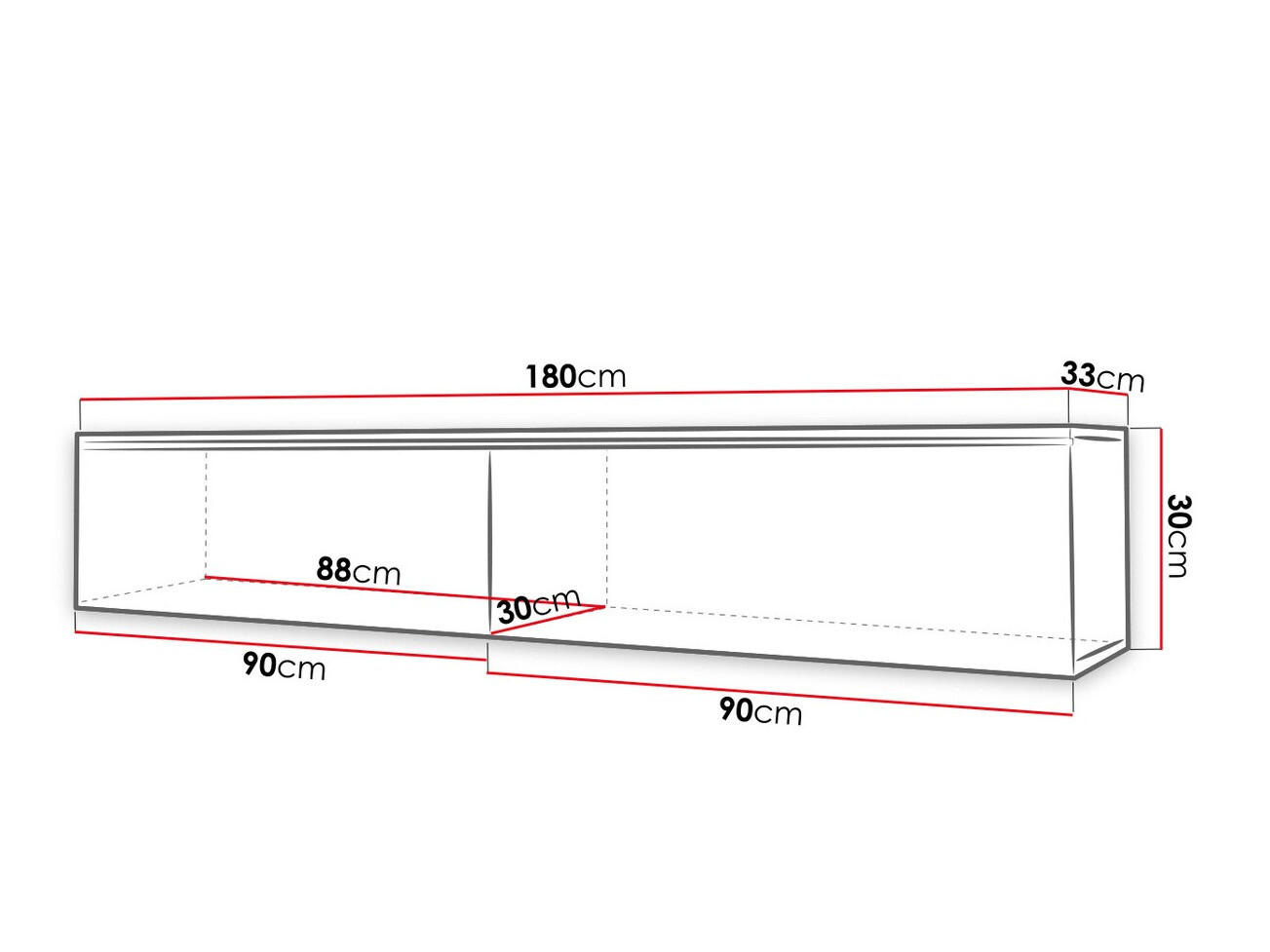 TV stand Scientia I (Graphite)