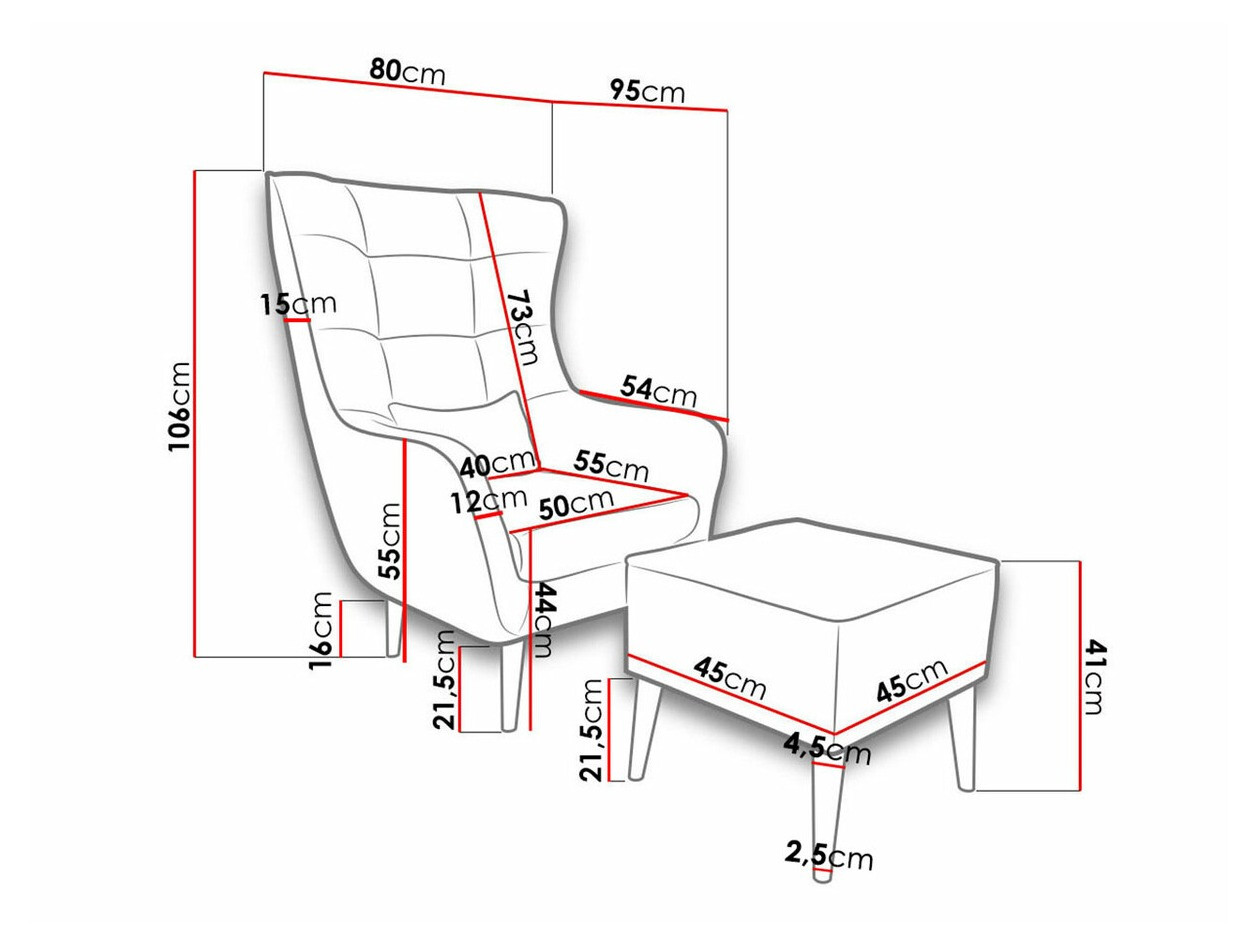 Armchair Comfivo Ulmus II (Alfa 17)