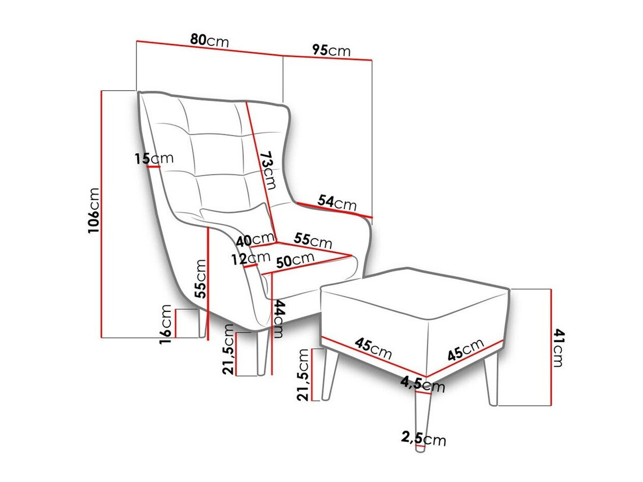 Armchair Comfivo Ulmus II (Aston 8)