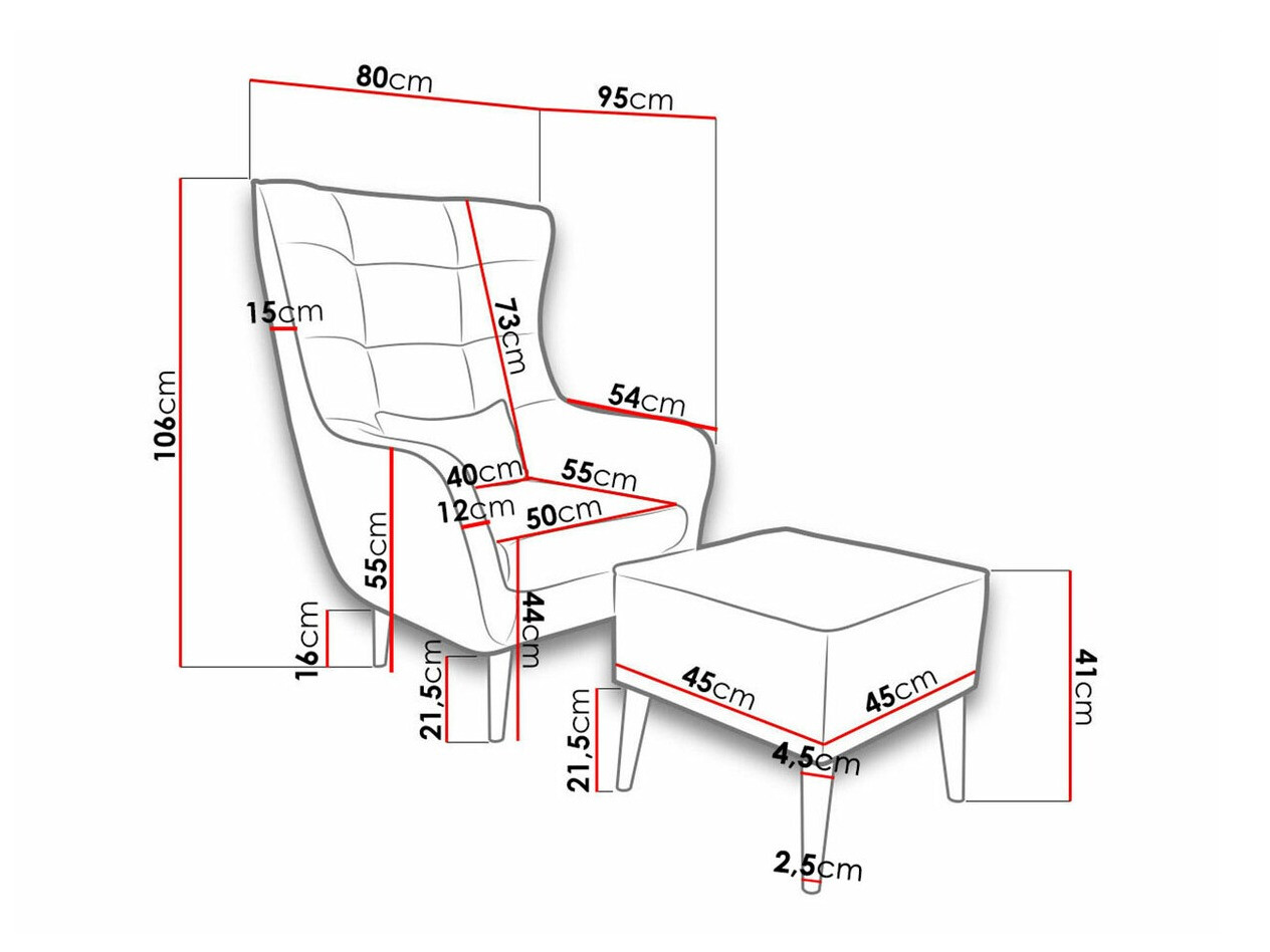Armchair Comfivo Ulmus II (Kronos 19)