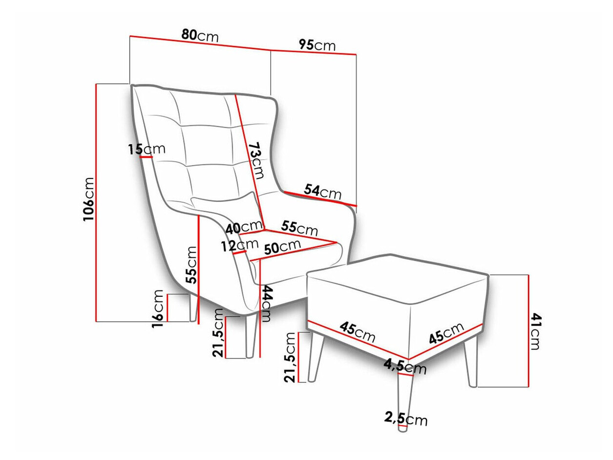 Armchair Comfivo Ulmus II (Kronos 29)