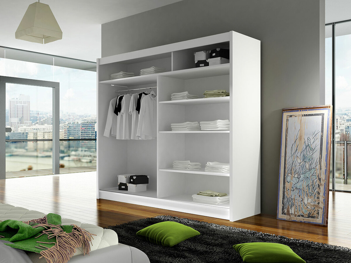 Wardrobe Closico Cavaris III (Black + White)
