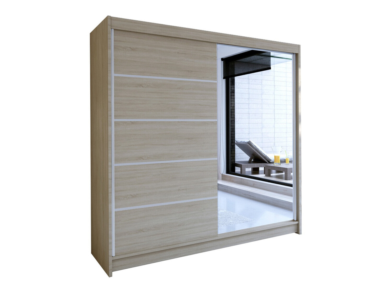 Wardrobe Closico Cavaris III (Sonoma oak)