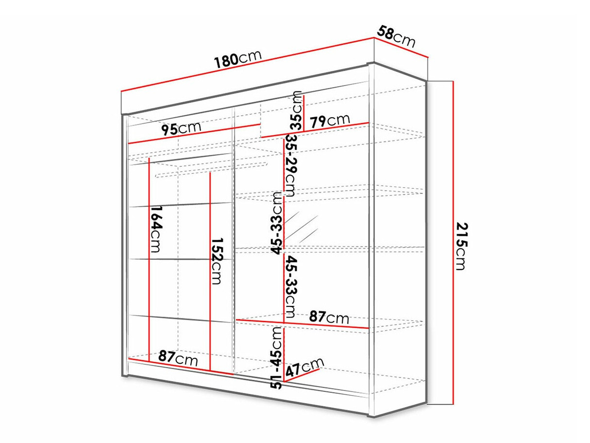 Wardrobe Closico Cavaris III (White)