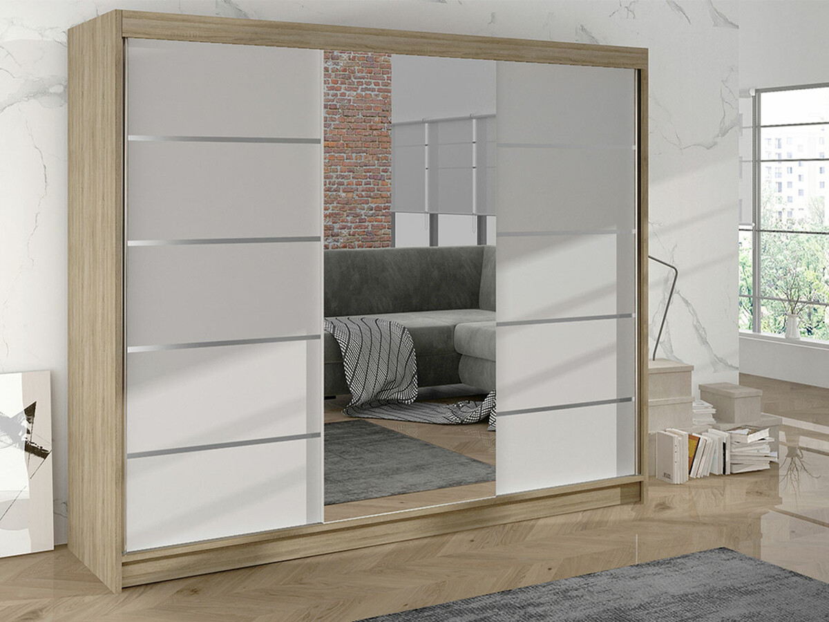 Wardrobe Closico Durion IV (Sonoma oak + White)