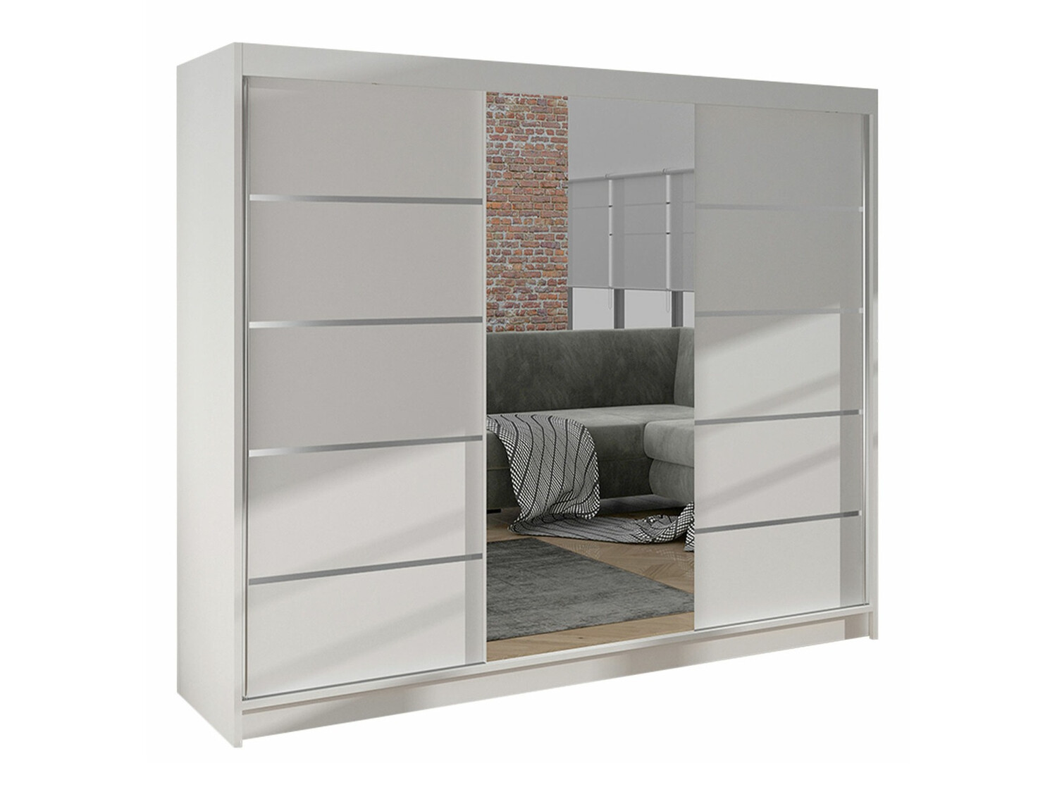 Wardrobe Closico Durion IV (White)