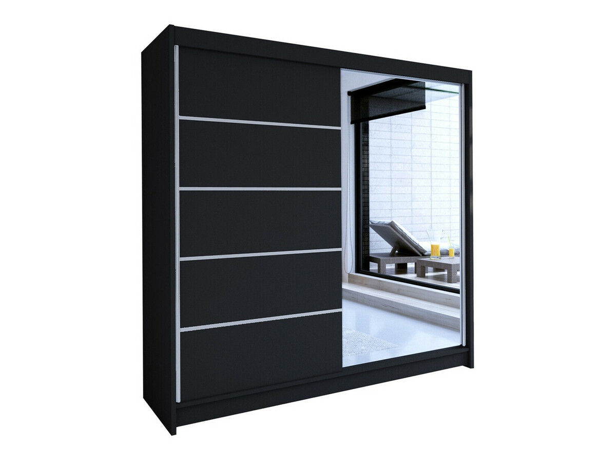 Wardrobe Closico Cavaris III (Black)